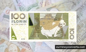 Aruban Florin AWG currency banknote image 2
