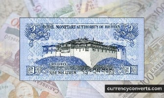 Bhutanese Ngultrum BTN currency banknote image 2