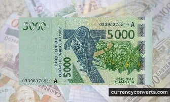CFA Franc BCEAO XOF currency banknote image 2