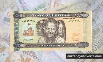 Eritrean Nakfa ERN currency banknote image 3