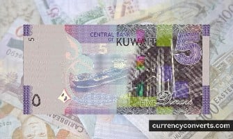 Kuwaiti Dinar KWD currency banknote image 2