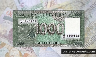Lebanese Pound LBP currency banknote image 3
