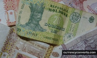 Moldovan Leu MDL currency banknote image 3