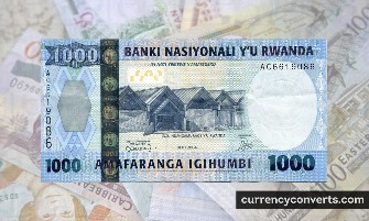Rwandan Franc RWF currency banknote image 2