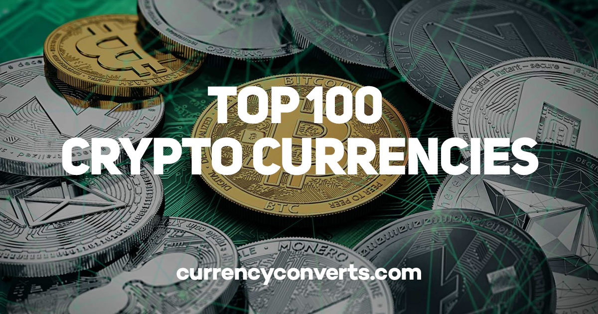 top 100 crypto currencies by market cap